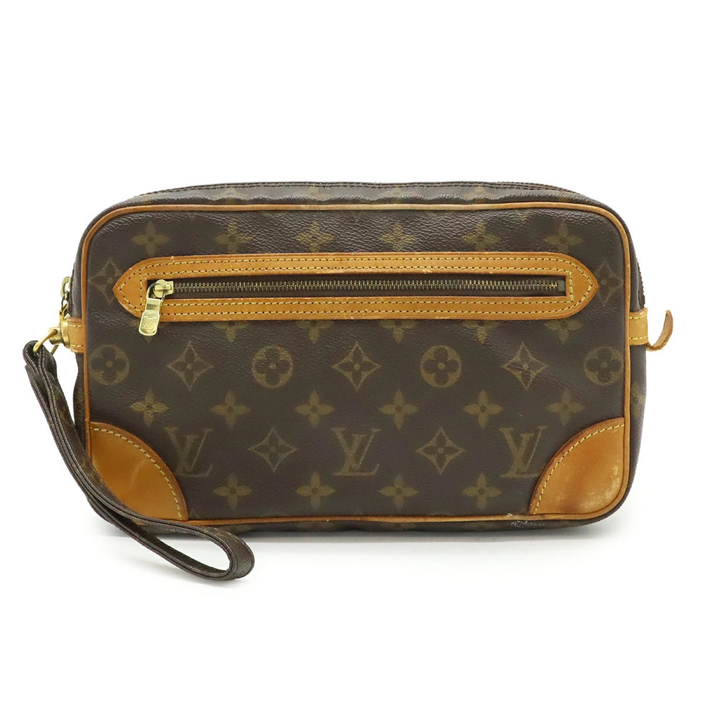 LOUIS VUITTON Monogram Marly Dragonne Shoulder Bag Handbag Clutch